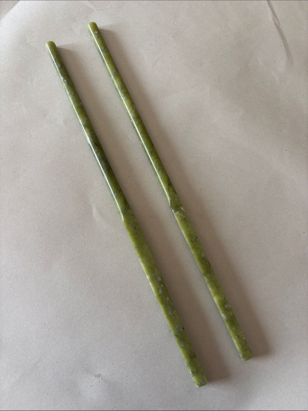 Vintage Jade Chinese Chopsticks - Picture 2 of 4